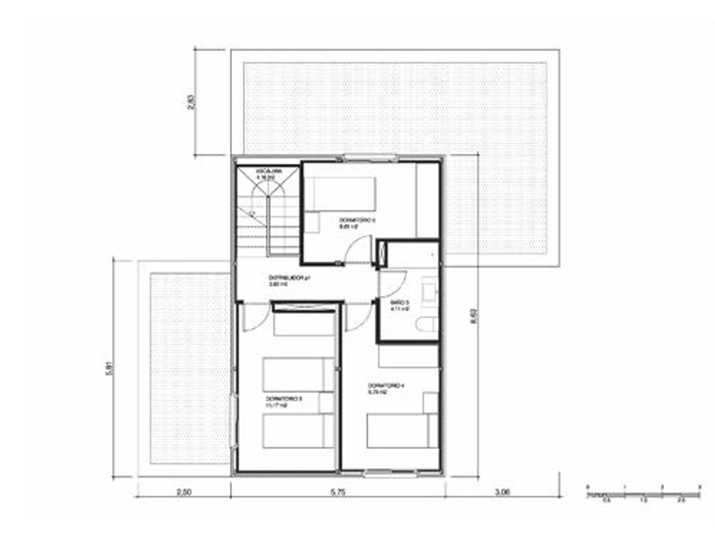 Casas modulares: plano